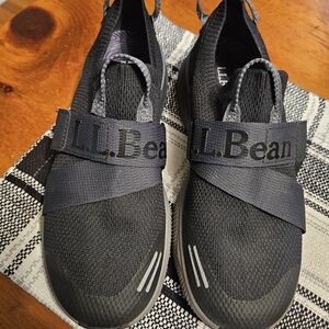 L.L. Bean Womens Dirigo Black Hands Free Slip-On Sneakers